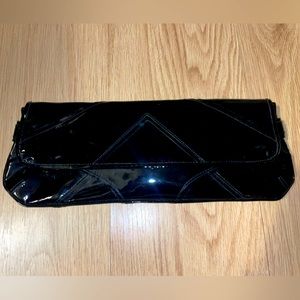 Iodice Black patent leather clutch, NWT